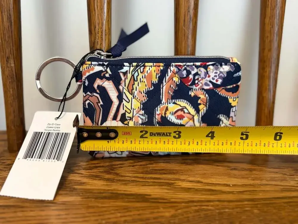 Vera Bradley Tangier Paisley Zip ID Case